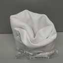 Chyhomenyc White Valances for Window, Light Filtering Short Curtains for Kitchen Bedroom Living Room, Rod Pocket Top Small Window Treatment Valance RV Bunk Panels, 40" Wx18 L, 2 Pieces