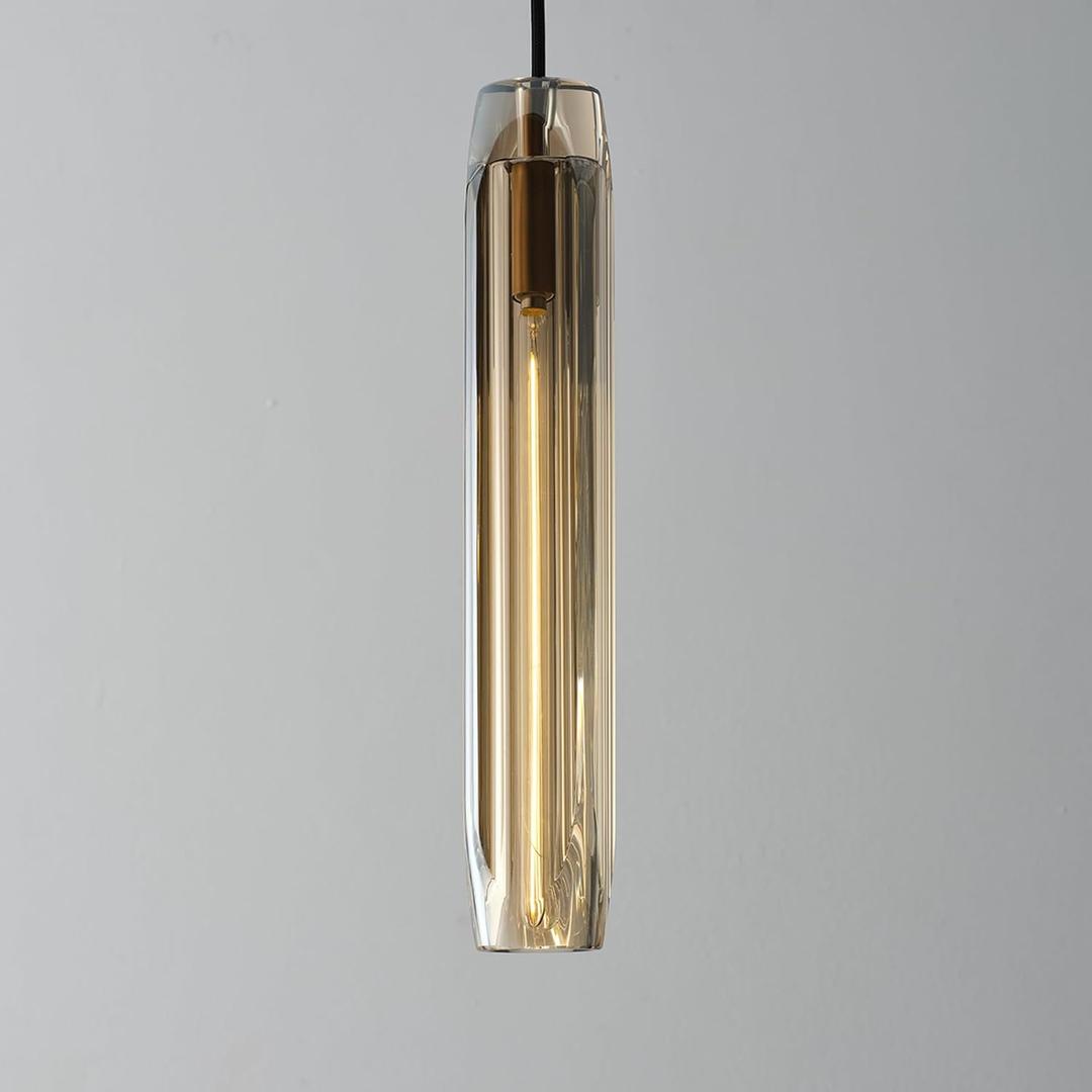 Pendant Lights Kitchen Island Pendant Lights Pendant Light fixtures Kitchen Pendant Light pendent Light 15" Amber Crystal lampshade Island Pendant Lights for Kitchen