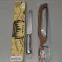 2 Pack Sourdough Bread Knife for Homemade Bread, Serrated Bread Cutter Ergo-Safe Engineering Anti-Stick Bread Bow Knife for Sourdough, Baguettes, Cakes