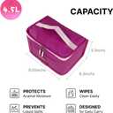 Lunch Box | Portable Insulated Lunch Bag｜Zippered Insulated lunchbox for Women Adults Men | Mini Reusable Lunch bag ｜ Food Bag ｜Leakproof Lunch Box (Pink)