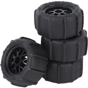 4Pcs RC Car Beach Tires,Universal Rubber Plastic RC Desert Wheels for 1/14 1/16 1/18 RC Car