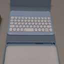 Keyboard Case for iPad Mini 6, Bluetooth Tablet Keyboard with Mouse, Removable Detachable Case, Pencil Holder, Sky Blue