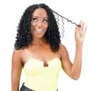 Royal Zury Crochet Briad V-shape Finish Style V11 Boho Curly (12"+13"+14") (Off Black 1B)