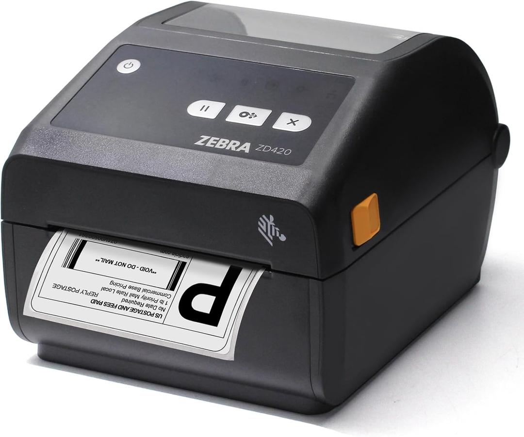 Zebra ZD420d Direct Thermal Desktop Printer 203 dpi Print Width 4 in USB ZD42042-D01000EZ