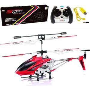 Cheerwing S107/S107G Phantom 3CH 3.5 Channel Mini RC Helicopter with Gyro Crimson