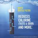 Brita Hard-Sided Plastic Premium Filtering Water Bottle, BPA-Free, Reusable, Replaces 300 Plastic Water Bottles, Filter Lasts 2 Months or 40 Gallons, Includes 1 Filter, Sea Glass - 26 oz.