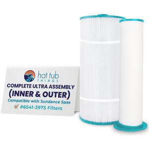 6541-397 Hot Tub Things 130 Sq Ft Spa Filter Set, Replacement Cartridges for 880 & 980 Series Hot Tubs 20092025, Compatible with Sundance Spas 6473-164S & 6473-165S, Advanced Filtration System
