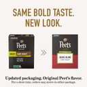 Peet's Coffee, Dark Roast Decaf Keurig K-Cup Pods, Decaffeinated Arabica Coffee - Decaf House Blend 88 Count (4 Boxes of 22 K-Cup Pods)