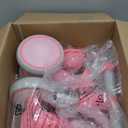 Umatoll Colorful Lighting Baby Balance Bike Toys for 1 Year Old Girl Gifts, Adjustable Seat, First Birthday Gifts, 12-24 Months Toddler Bike, Pink