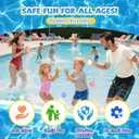 Reusable Water Balloons for Kids & Adults, 21 Pack Refillable Silicone Water Balloons Quick Fill, Self Sealing Water Balloon for Pool, Summer Toys Beach Toys for Outdoor Idea Gift, Party Supplies