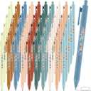 50 Pcs Motivational Awesome Attendance Pens Bulk Back to School Gifts for Student Teacher Inspirational Ballpoint Pens Retractable Employee Coworker Gifts, Office Classroom Award Supplies