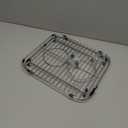 Bottom of Sink Protector Rack, Stainless Steel 13.2"x11.6" Sink Grid Dish Drying Rack Grate with Rear Drain Hole 2 Packs