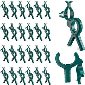 C7 C9 Christmas Lights Spring Clips,50Pcs Universal Clips Accommodate with E12 E17 Base & Mini lights & Wire for Christmas String Lights Outdoor, Perfect for Outside Gutter Roofline Railing Fence (50packs)