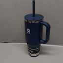 Hydro Flask 40 Oz Travel Tumbler with Handle, Lid and Straw - Insulated Stainless Steel in 40 Oz Indigo Blue