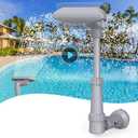 Pool Fountain Waterfall for Above Ground/Inground Pools, Auto-Swing Wide Spray Sprinkler Fountain, Adjustable Height 16-23", Swimming Pool Accessories for Relaxation & Water Cooling, Pool/Spa Decor