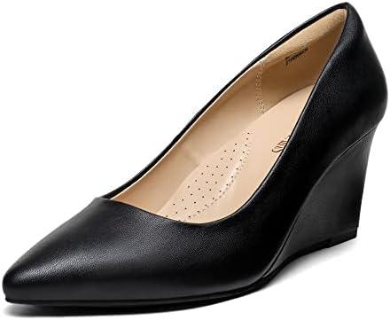 DREAM PAIRS Women's Wedges Closed Toe High Heels Dress Wedding Bride Pointed Toe Pumps Shoes Black 11 DREAM PAIRS Women's Wedges Closed Toe High Heels Dress Wedding Bride Pointed Toe Pumps Shoes Black 11