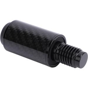 Diyeeni Billiard Pool Cue Extension, 2 Inch Carbon Fiber Billiards Stick Butt End with Bumper, Quick Installation, Billiard Extension Extender Accessory Parts for Cuetec