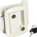 AP Products 013-571 White Global Travel Trailer Entrance Lock Set
