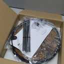 LAMU 10.2'' Wood Lazy Susan Turntable Organizer for Cabinet, 2 Tier Lazy Susan Spice Rack Organizer for Kitchen, Table Top, Countertop, Pantry, Medicine Organizer