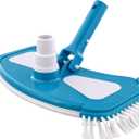 U.S. Pool Supply 12" Deluxe Weighted Butterfly Pool Vacuum Head with Side Brushes, Swivel Hose Connection, Pole Handle - Clean Debris Above Ground & In-Ground Swimming Pools, Spas Vinyl Liner Safe