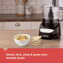 BLACK+DECKER 8-Cup Food Processor, Easy Assembly, Stainless Steel S-Blade, Shred, Slice, Chop, Puree, 450W Motor