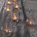 30 Pcs Assorted Clear Votive Candle Holders, Wedding Centerpieces Table Decorations, Glass Tea Lights Candle Holder for Party Decorations, Vintage Boho Candle Holders Bulk for Wedding Receptions