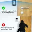 Anti-Theft Video Doorbell MountAdjustable 360 Degree Doorbell Angle No-Drill Mount Compatible with Ring Battery Doorbell /Plus/Pro Video Doorbell Upgrade Corner Kit for Houses,Apartments