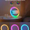 Swarmir Bluetooth Speaker Night Lights, Wireless Charging Kids Speaker, Color Changing Modern Bluetooth Lamp,Teenage Boys Girls Gifts Ideas