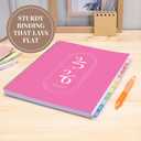 2 x Rileys Academic Planner 2025-2026, Daily, Weekly & Monthly Planner, July 2025 - June 2026, Student Notes Pages, Twin-Wire Binding, Weekly Agenda for School & Work (8.5 x 11-Inches, Pink)