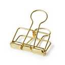 Binders Clips 1.25", Pack 2 Gold