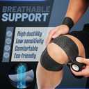 24 Pack Self Adhesive Bandage Wrap - 2" X 5 Yards Cohesive Bandage Wrap for Ankle, Knee, Wrist Support  Lightweight, Breathable, Stretchy, No Stick to Hair (Black)