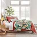 Levtex Home Mills Waffle Full/Queen Quilt Set (88x92in) with 2 Pillow Shams (26x20in) - Adobe - 100% Cotton Full/Queen Size Quilt Bedding Set - Lightweight, Soft, Pre-Washed