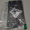 Mason Inlaid Symbol Mirror License Plate