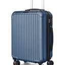 LIGHT FLIGHT Carry On Luggage 22x14x9 Airline Approved, Durable Hard Shell Carry On Suitcases with Wheels, Expandable Hardside Lightweight Travel Luggage with TSA Lock, Royal Blue
