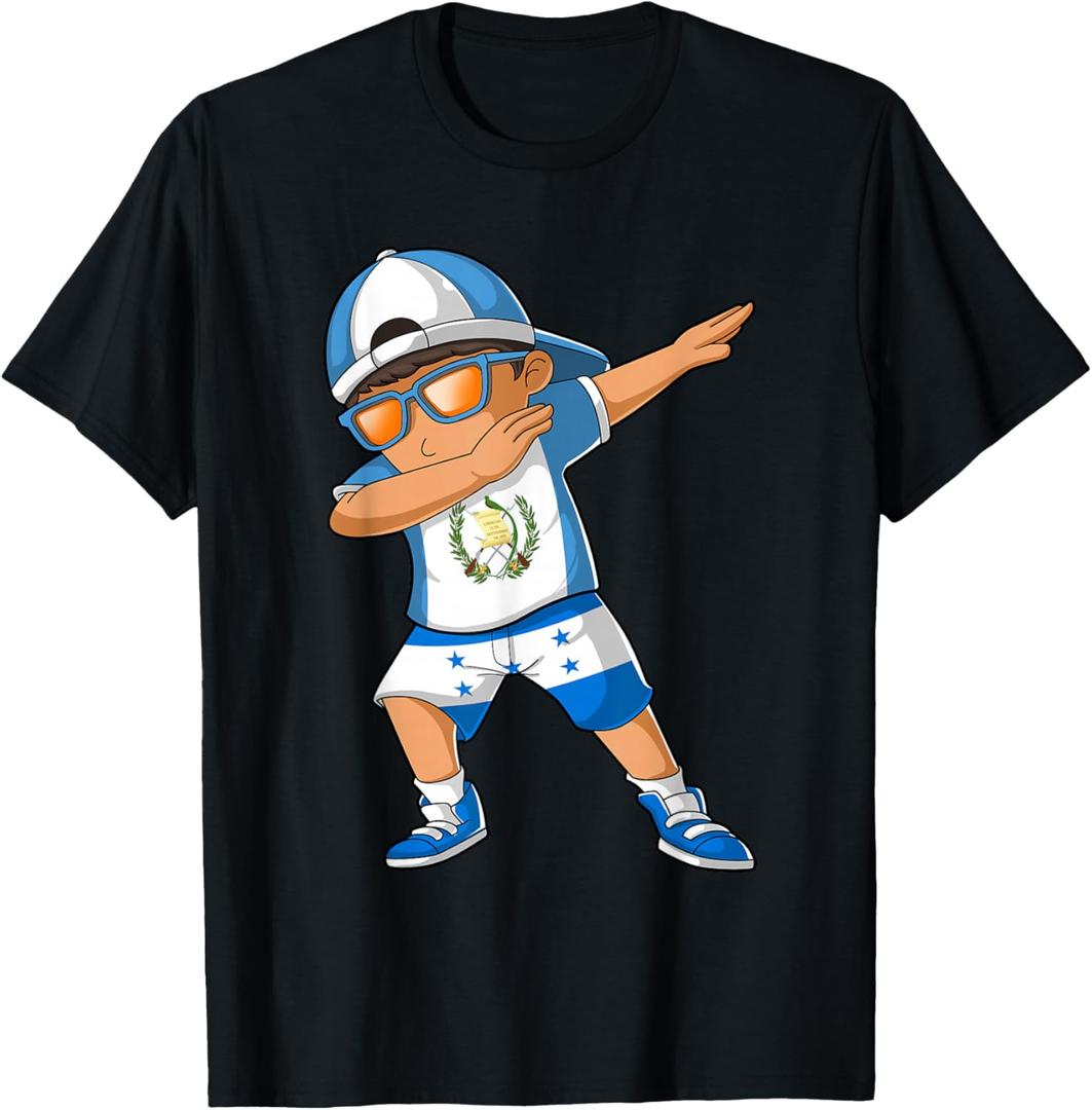 Half Guatemalan Half Honduran Boy Guatemala Flag T-Shirt 4T