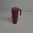 REDUCE Chiller Vacuum Insulated 40 oz Tumbler with Spill-Proof Silicone Straw - Sustainable Tritan Lid with Water Intake Markers - Soft Sit Base Travel Mug - Dishwasher Safe - Berry Bliss