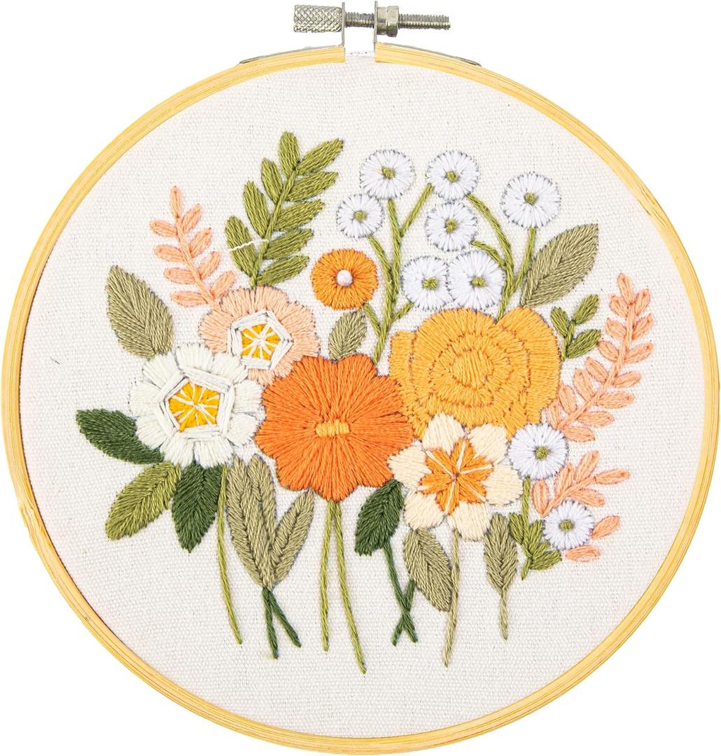 DIAMOND DOTZ Kits - Embroidery Country Garden: A Stunning Embroidery Kit Perfect for Beginners and Adults, Easy-to-Follow Instructions, Vibrant Threads, and Timeless Beauty