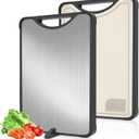 Titanium Cutting Board  2-in-1 Double Sided Chopping Boards for Kitchen, SGS Food-Grade Certified, Pure Titanium & Wheat Straw PP, Dishwasher Safe, Ideal for Meat, Vegetables & Family Cooking (1611)