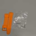 Hijiawee Silicone Band for Swatch 17mm 19mm 20mm, Replacement Waterproof Wristband Watch Strap for Swatch 20mm/19mm/17mm for Women Men (Orange)