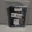 Sosun 22x22 Bandana, Face Mask, Square Scarf, Headwear, Multipacks Made From 100% Cotton (Black)
