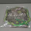 Jetec 2 Pieces St. Patrick's Day Door Sign Shamrock Wooden Sign for Patrick's Day Decor 12 x 12 Inch Farmhouse Shamrock Hanging Decoration for Front Door and Wall