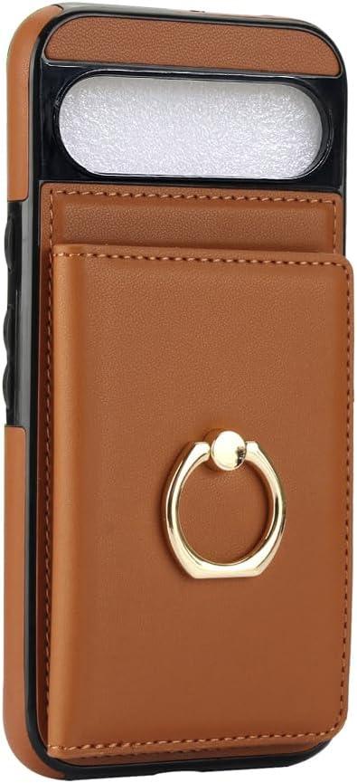 Leather Case for iPhone 17 with ring stand