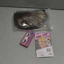 Rosa Star Short Wig Ombre Brown Mixed Blonde Hair Wigs Natural Curly with Bangs Synthetic Hair Fibers Heat Resistant Full Wig for Women