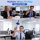 Fidget Star Dual Motion 3D Printed Fidget Toy with Auditory Feedback and Color Changing Spiral, One Hand Spin Two Hand Coordination Slide and Spin Sensory Toy for Adults Office ADHD