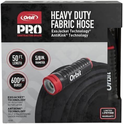 Orbit Pro ExoJacket Heavy-Duty Water Hose, 50 ft. x 5/8 in. - 22135