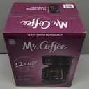 Mr. Coffee 12-Cup Switch Coffee Maker Black: Electric Drip Coffee Machine, 60 oz Capacity, Dishwasher-Safe Parts