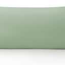 Oubonun 100% Cotton Body Pillowcase - 800 Thread Count/21x54, Moisture Absorbent and Breathable, Premium Hotel Body Pillow Cover for All Seasons, Sage Green