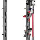 Haturi Premium Vacuum Stand for Dyson Gen5 V15 V12 V11 V10 V8 V7 V6, Metal Attachment Holder with 4 Hooks & 4 Shelves, Hidden Cord Design, Space-Saving Storage Organizer for Dyson Cordless Vacuums