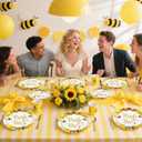 96Pcs Bride to Bee Bridal Shower Party Decorations She Found Her Honey Bee Plates and Napkins Set Said Yes Engagement Decoration Favors for Valentine's Day Wedding Bridal Shower Married Party Serve 24