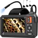 Endoscope Camera with Light, Borescope Camera with 4.3" IPS Screen, 1920P HD with 8 LED Lights, 16.4FT Semi-Rigid Cord Bore Scope, Gadgets for Men & Tools for Men